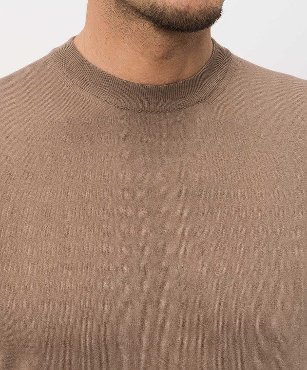 Cashmere&Whiskey Коричнева футболка MB003 зображення 5