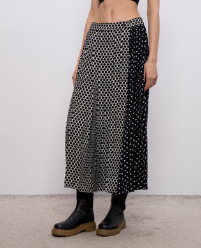 Max & Co Черная юбка на запах в горох MCORICAMO