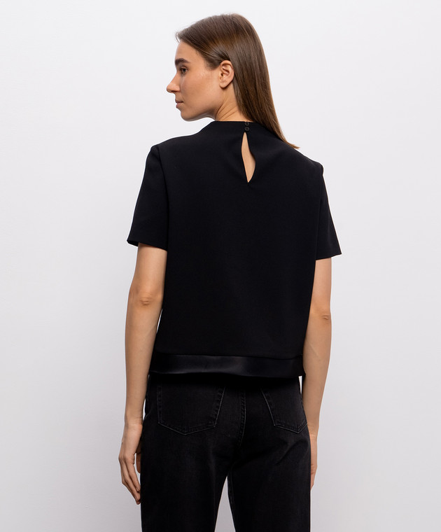 Jil Sander Черная блуза из шерсти J02NC0314J40356 изображение 3