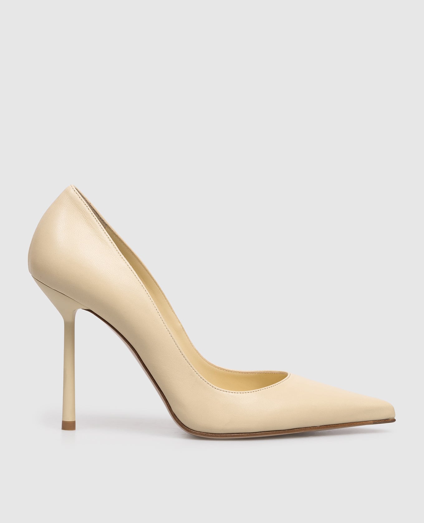 Желтые кожаные туфли BELLA