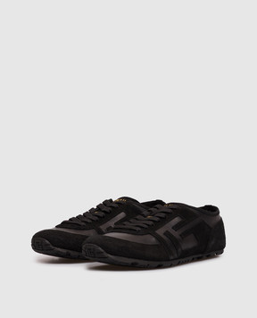 Balmain Черные замшевые кроссовки Racer GM1VI410LTNA