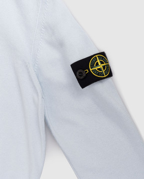 Stone Island Дитячий блакитний джемпер з логотипом L1S165100001S00B224
