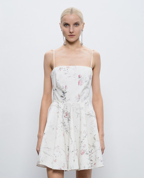 Givenchy Біла сукня в квітковий принт BW22VR16RD