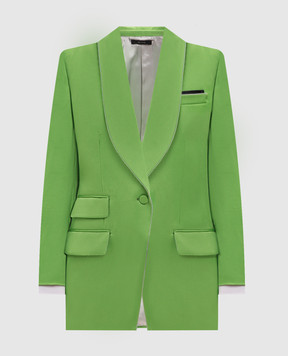 Tom Ford Зелений жакет із шовку та вовни GI3104FAX1742