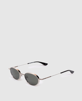 Alexander McQueen Серебристые очки с логотипом 841560I3330