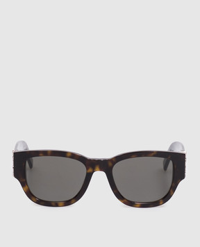 Saint Laurent Коричневые солнцезащитные очки М174 A003E1Y9956