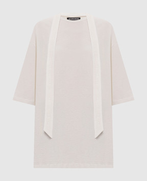 Ann Demeulemeester Белая футболка Agneta с принтом B0014238FA206