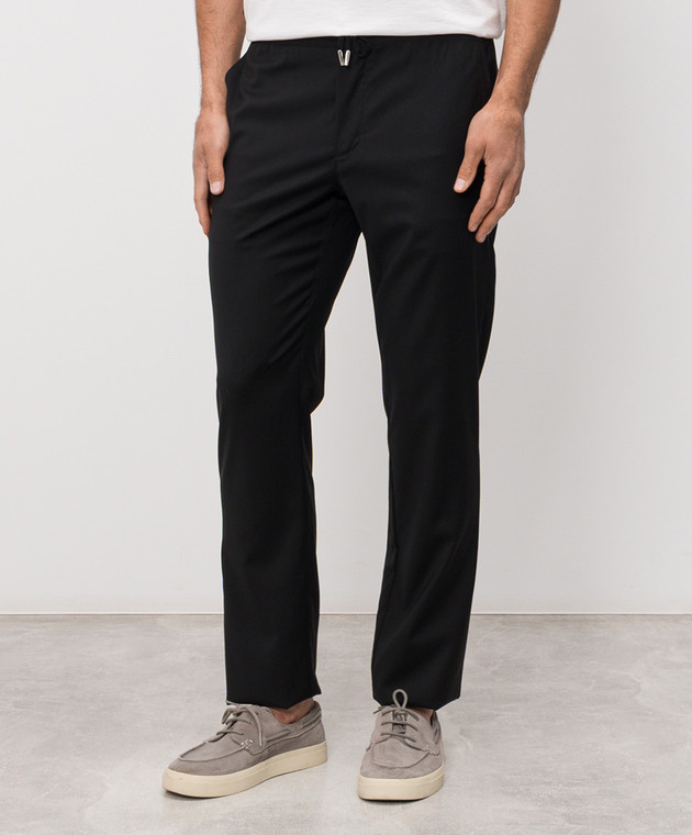 Castangia dal 1850 Черные брюки из шерсти GDPCA10S26 изображение 3