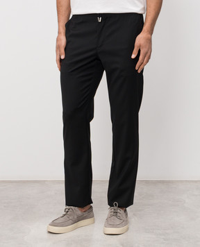 Castangia dal 1850 Чорні штани з вовни GDPCA10S26