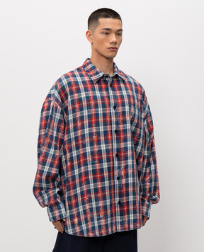 Juun.j Синя сорочка в клітинку JC6264P036