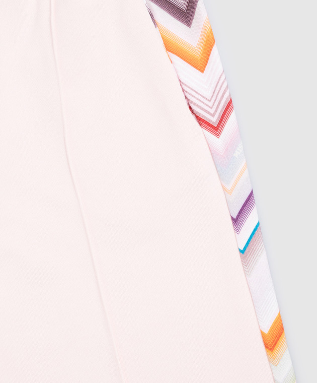 Missoni Детские розовые спортивные штаны с принтом MZ6A30Z3183 изображение 3