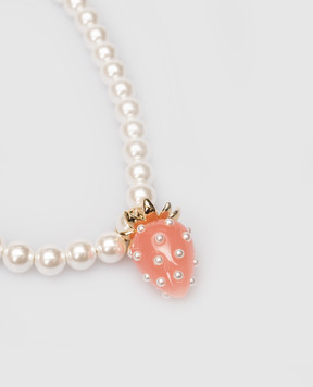 Casablanca Белые бусы Strawberry с позолотой ASP26JW36901