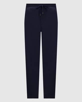 Brunello Cucinelli Спортивные брюки синего цвета MW8633243G