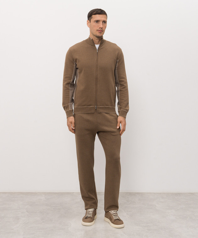 Bertolo Cashmere Коричневий спортивний костюм 9026330025859026340025 зображення 3
