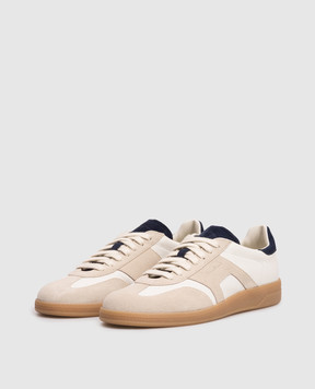 Santoni Белые кожаные кроссовки с логотипом WBPL61285FARTEFR