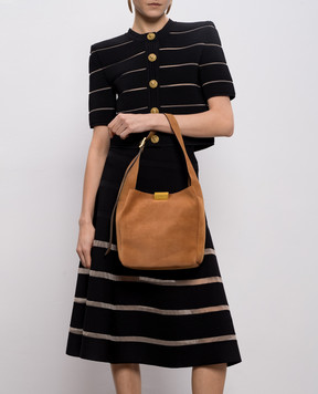 Gianni Chiarini Коричневая замшевая сумка Luz BS12330CMPL