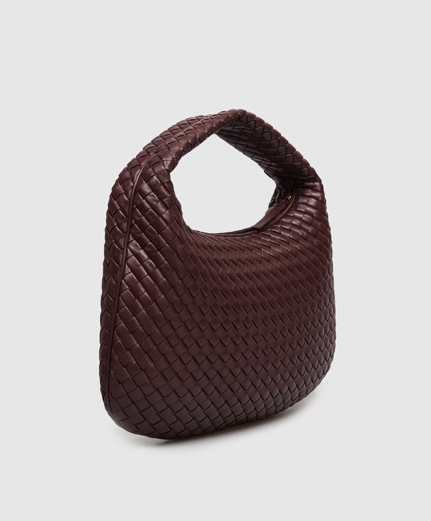 Bottega Veneta Бордовая кожаная сумка-хобо Veneta 873189V66V0 изображение 3