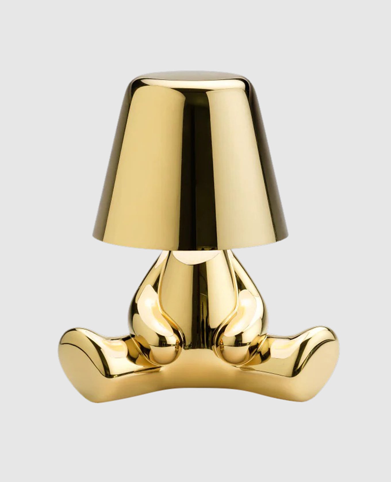 

Золотистая светодиодная лампа Golden Brothers - Joe, Золотистый, Декор