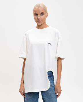 The Attico Белая футболка с логотипом 260WCT00350JJJ025AA