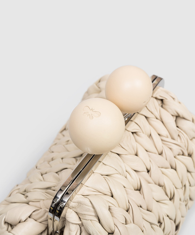 Max Mara Weekend Кожаная сумка цвета айвори Pasticcino WKALIBERO изображение 4