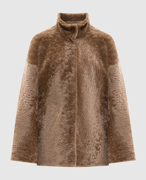 Babe Pay Pls Коричнева двостороння дублянка 2323PRADO