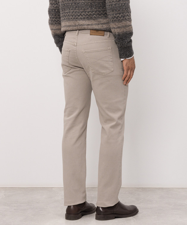 Brunello Cucinelli Сірі джинси з емблемою M277PB3210 зображення 4