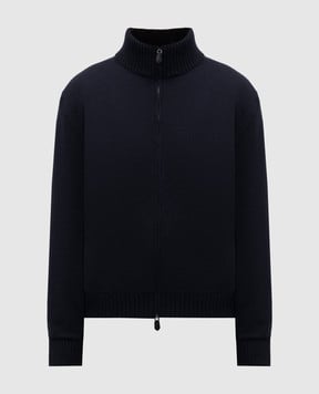 Loro Piana Синя куртка з кашеміру на хутрі нутрії FAP3131sh