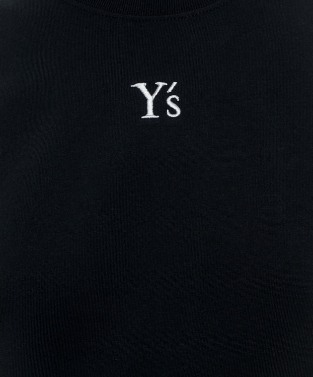 Y`S Yamamoto Черная футболка YVT30950 изображение 5