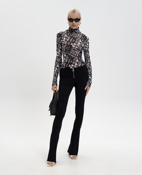 Off-White Чорні штани Jer з емблемою 2CA19AS26JER001