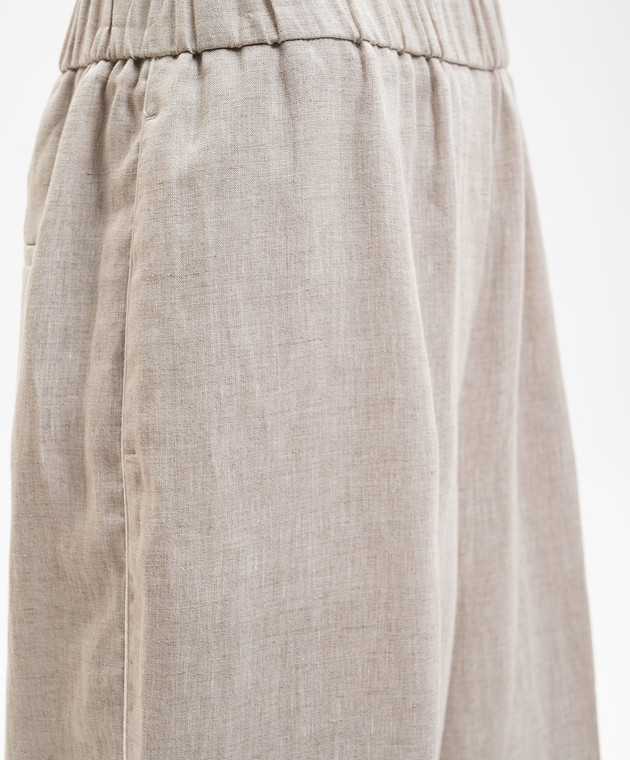 Peserico Бежеві штани з льону P0430102629 зображення 5