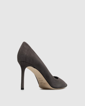 Jimmy Choo Сірі замшеві туфлі Romy ROMY85KDU