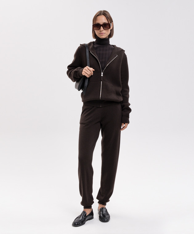 Allude Коричневий гольф з вовни в рубчик 26564023 зображення 2