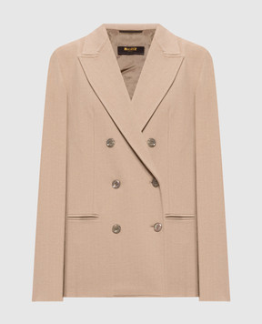 MooRER Бежевий двобортний жакет ALERIAPAR