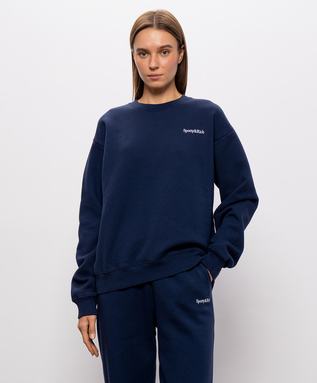 Sporty & Rich Синій світшот ST10384300BL106 зображення 3
