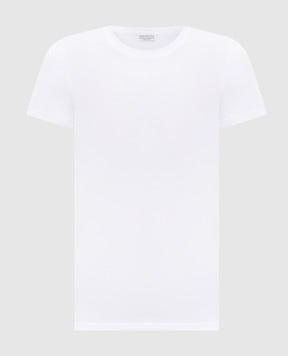 Brunello Cucinelli Біла футболка з ланцюжком моніль M0T18B0170