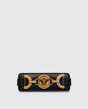 Versace Чорна шкіряна шпилька-автомат Medusa 10263871A19364
