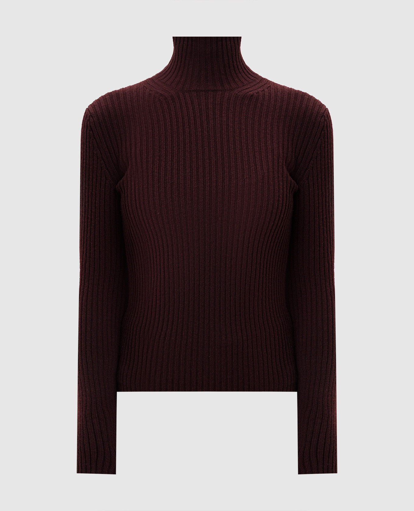 Burgundy Aral ribbed wool and cashmere golf jacket Max Mara