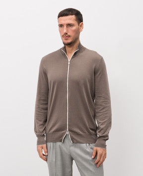 Brunello Cucinelli Коричневый кардиган M2900106