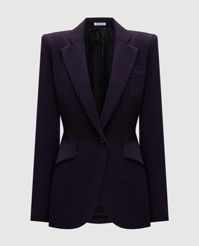 Alexander McQueen Фіолетовий жакет з вовни 847014QJAAC