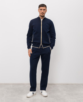 Stefano Ricci Синій спортивний костюм з бавовни K616447R31F26114P3D