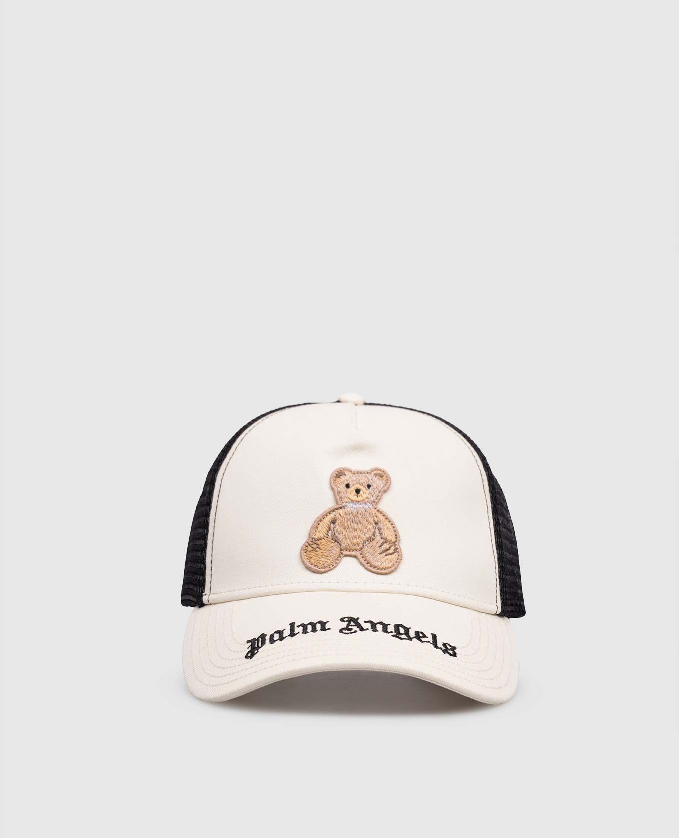 Бежевая кепка с нашивкой Bear