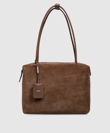 Коричневая замшевая сумка-тоут HOLDALL GLIDE