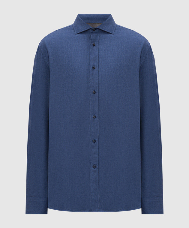 Brunello Cucinelli Синя сорочка MY6370627