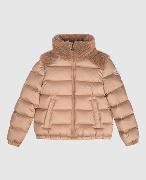 Moncler ENFANT Детский коричневый пуховик Vard с логотипом K29541A0009054AQE810