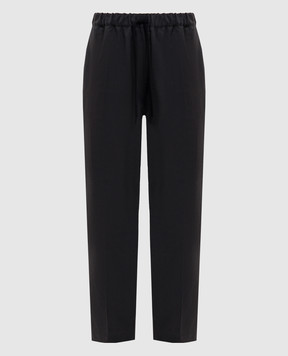 Maison Margiela MM6 Черные брюки с шерстью S52KA0485M36006
