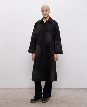 Max & Co Чорне пальто BALIA в горох MCOBALIA