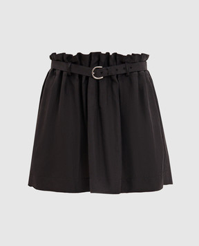 Ann Demeulemeester Чорна спідниця Haga із шовку B0014010FA731