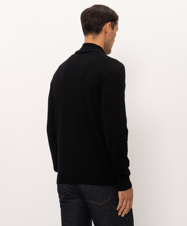 Trussardi Черный свитер из шерсти M1528000212NMK607K02 изображение 4