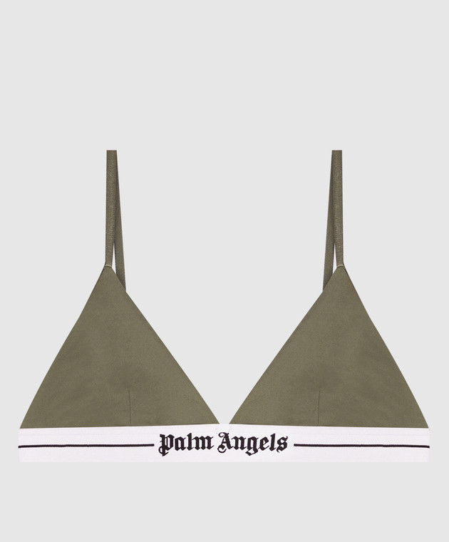 Palm Angels Бралет кольору хакі з логотипом PLA1UWTP06SI