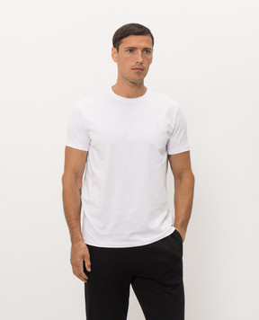 Trussardi Біла футболка з вишивкою емблеми G0228000123NMTS01J01